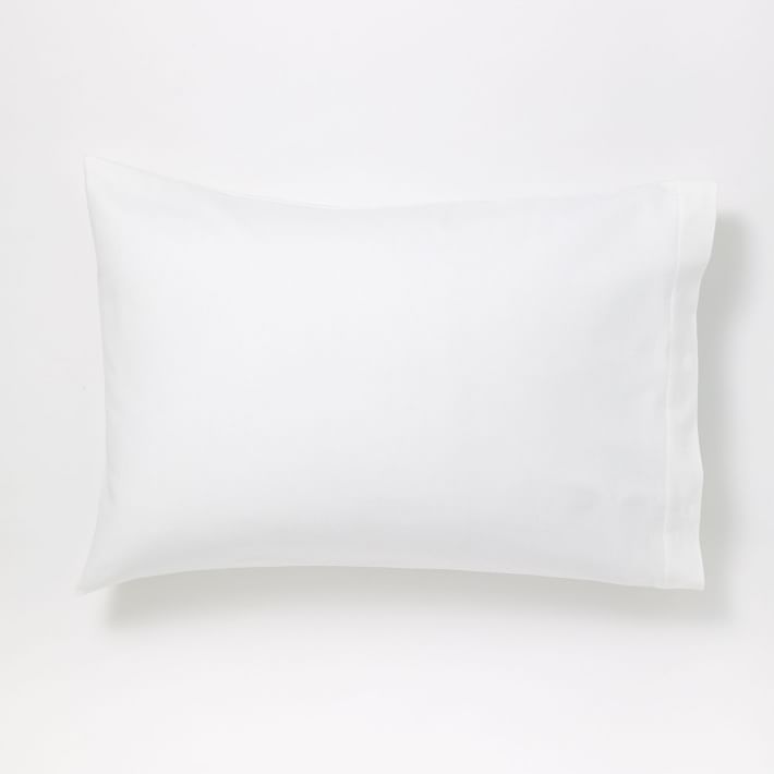 Organic Flannel Solid Pillowcases (Set of 2) West Elm