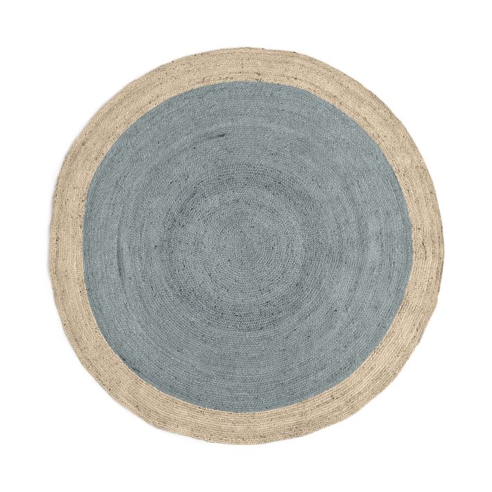 Bordered Round Jute Rug - Black And White Small Round Rugs Bordered Round Jute Rug - Black And White Small Round Rugs
