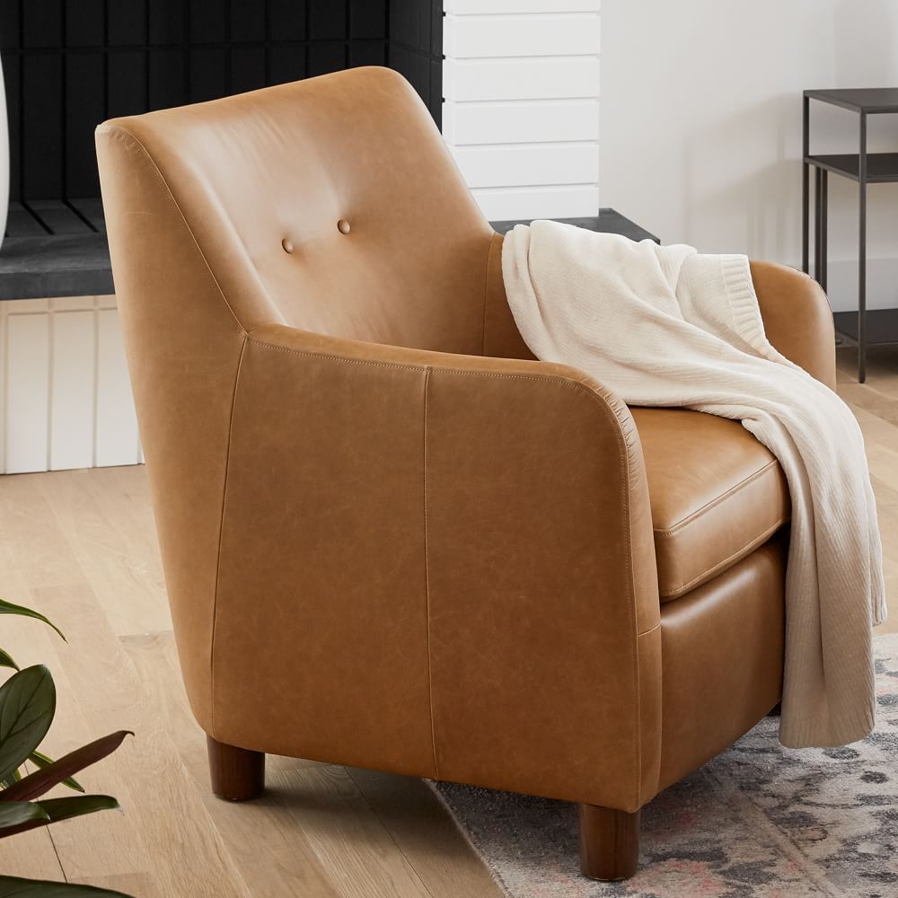 Teddy Leather Club Chair | West Elm