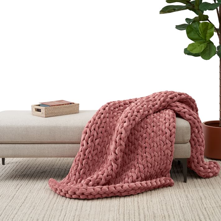 Bearaby Velvet Weighted Blanket | West Elm