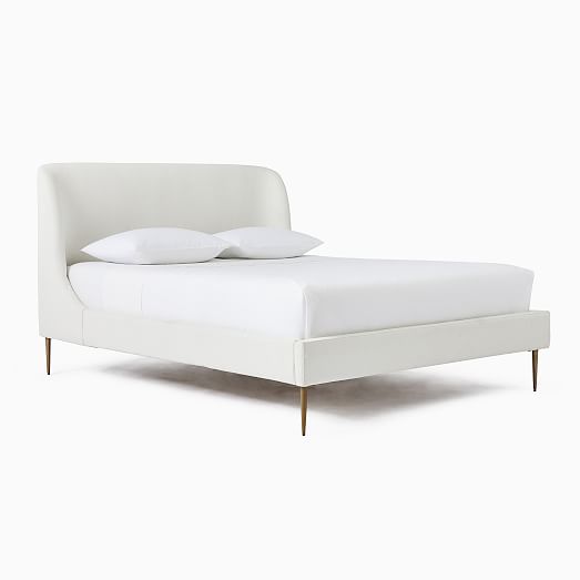 Lana Upholstered Bed Lana Upholstered Bed, Upholstered Queen Bed White