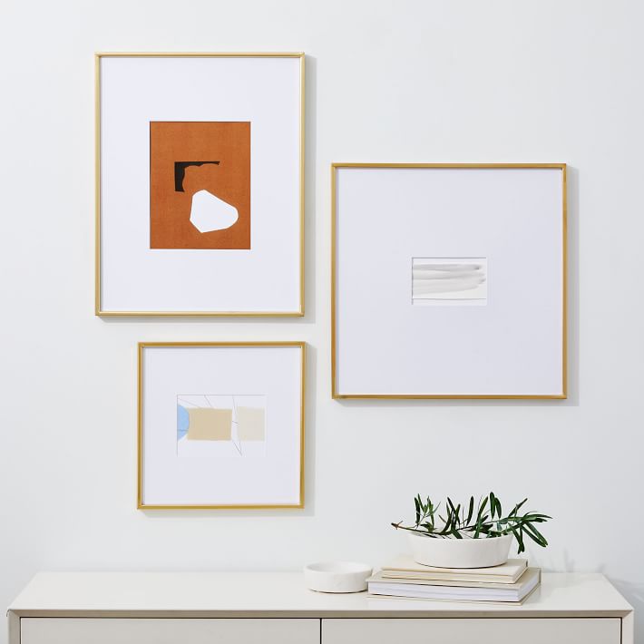 Assorted Metal Gallery Frames Oversized Mat Sold individually or in sets of 3 and 4. assorted metal gallery frames oversized mat