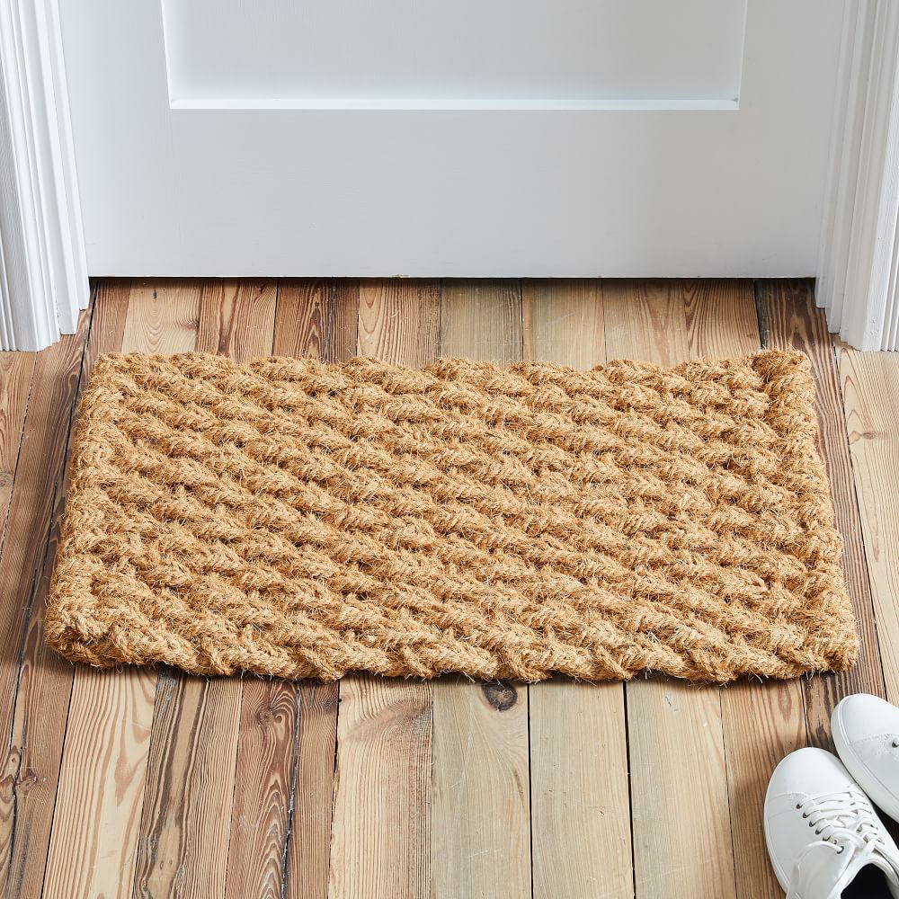 Solid Woven Doormat Natural West Elm