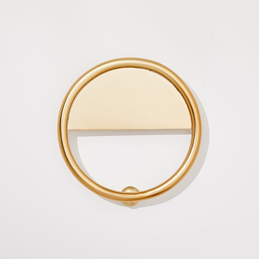 Half Moon Door Knocker Antique Brass