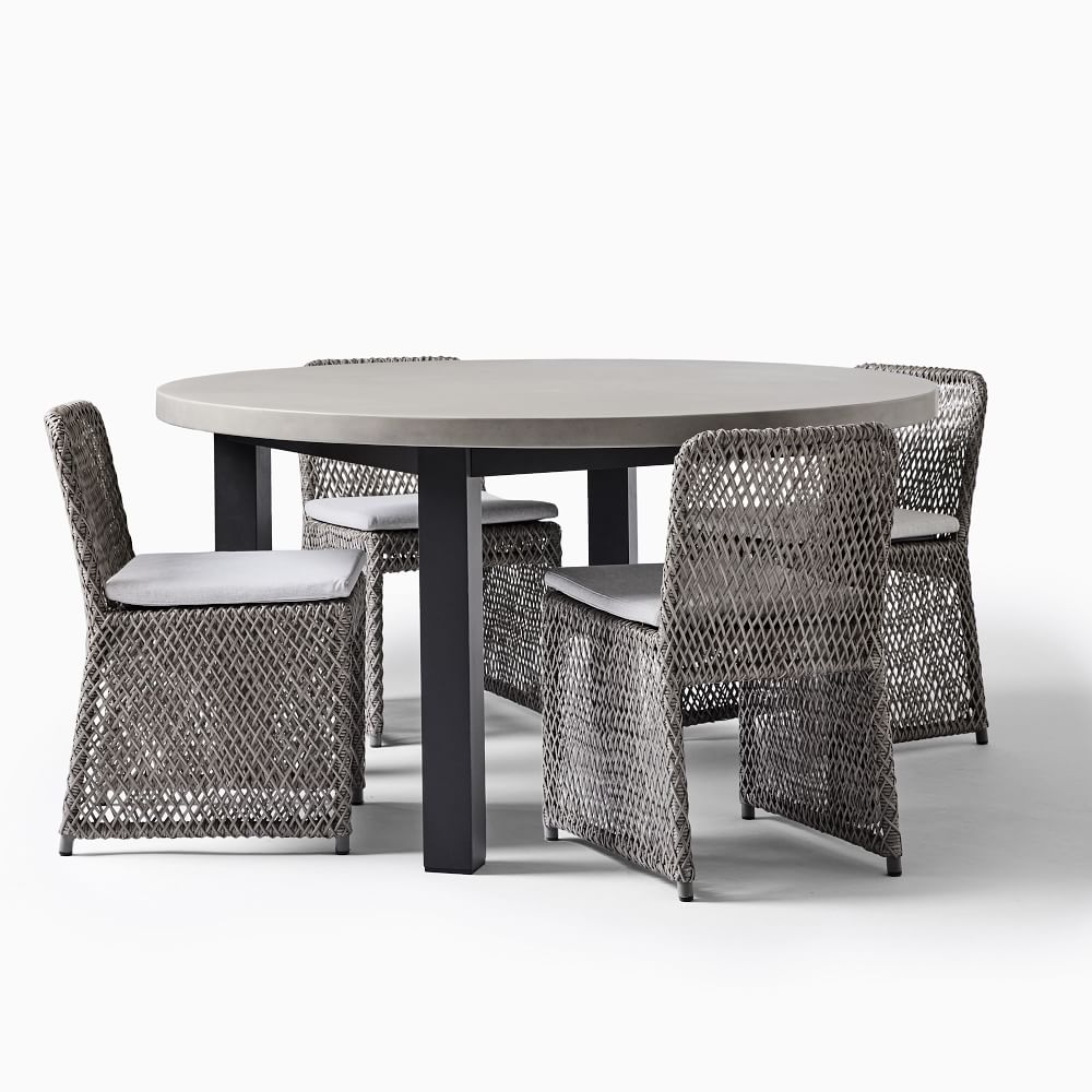 west elm concrete outdoor dining table