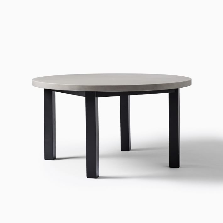 west elm concrete outdoor dining table