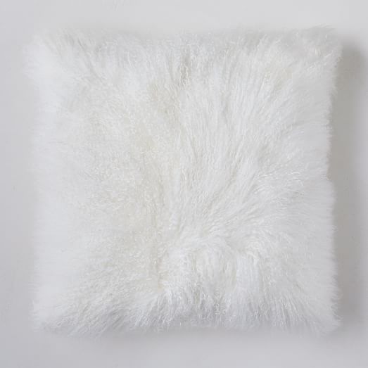 west elm sheepskin pillow