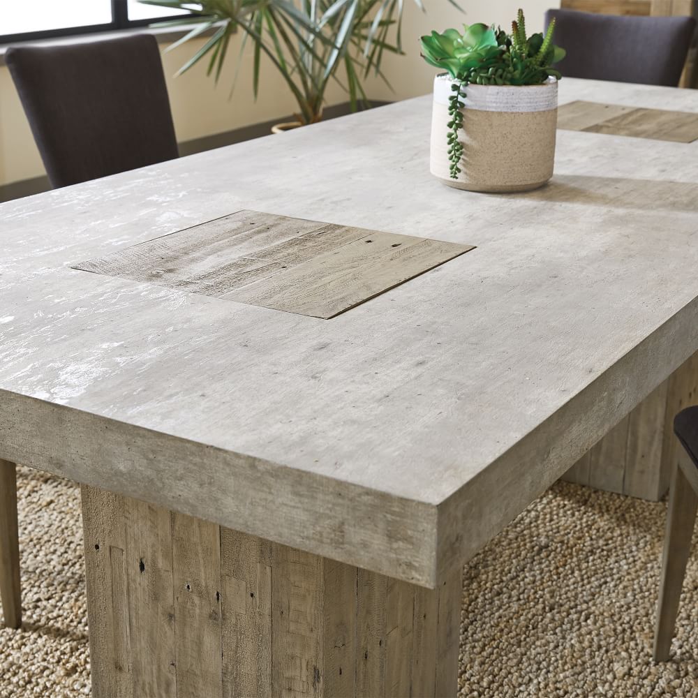 west elm concrete outdoor dining table
