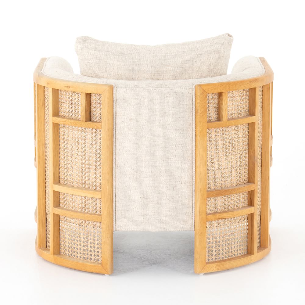 Upholstered Grid Back Chair | West Elm