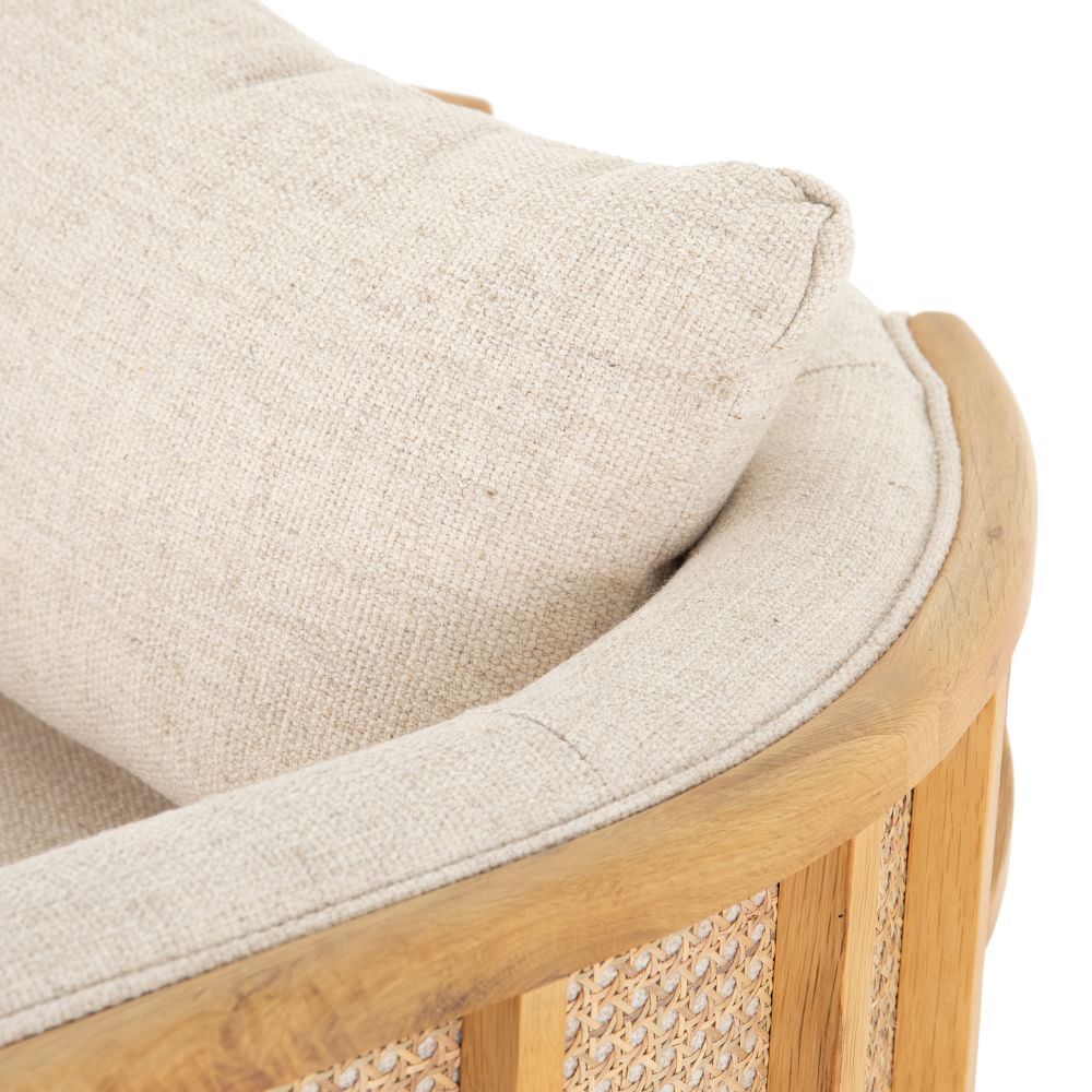 Upholstered Grid Back Chair | West Elm