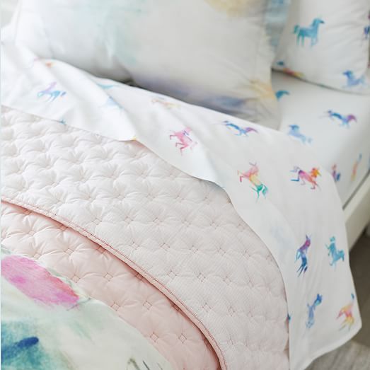 organic watercolor duvet shams painted palace