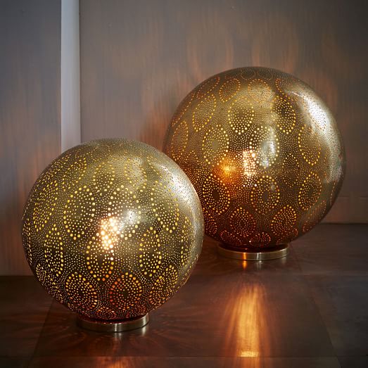 Moroccan Metal Orb Light Floor Lamps Moroccan Metal Orb Light Floor Lamps