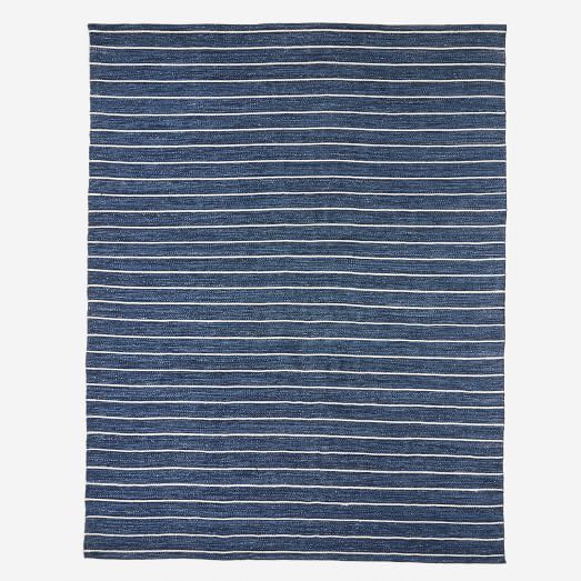 Cord Stripe Indoor Outdoor Rug, Light Blue And White Striped Outdoor Rug