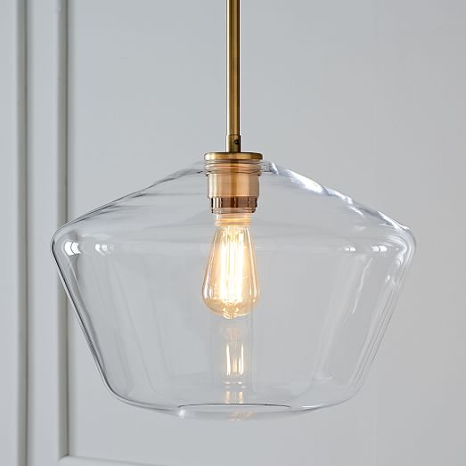 west elm glass pendant light