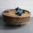 Carved Wood Coffee Table