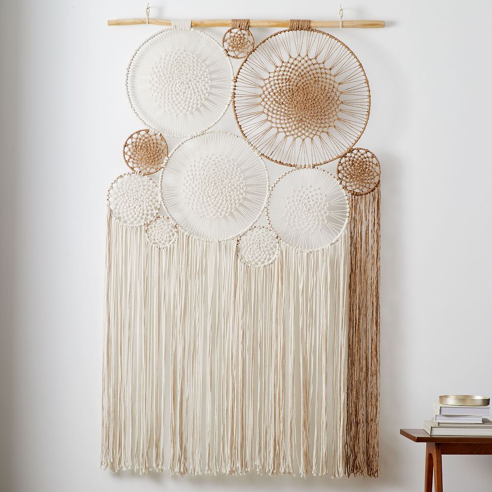 fringe tapestry wall hanging