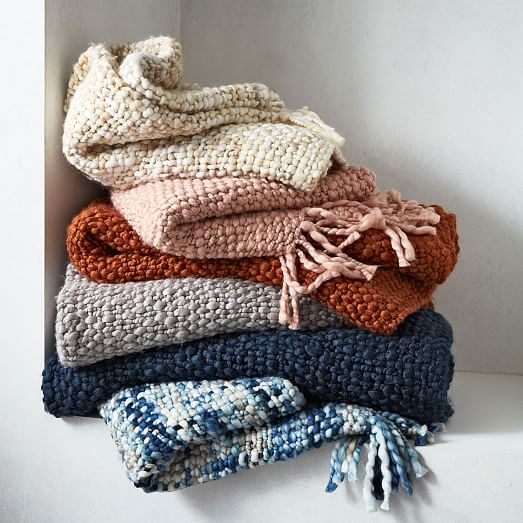 Marled Basketweave Throw