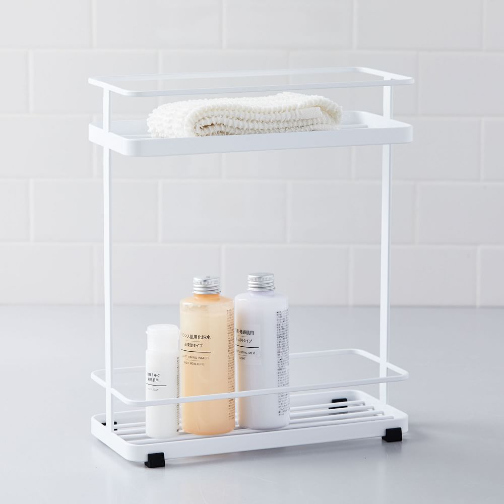tiered bathroom caddy
