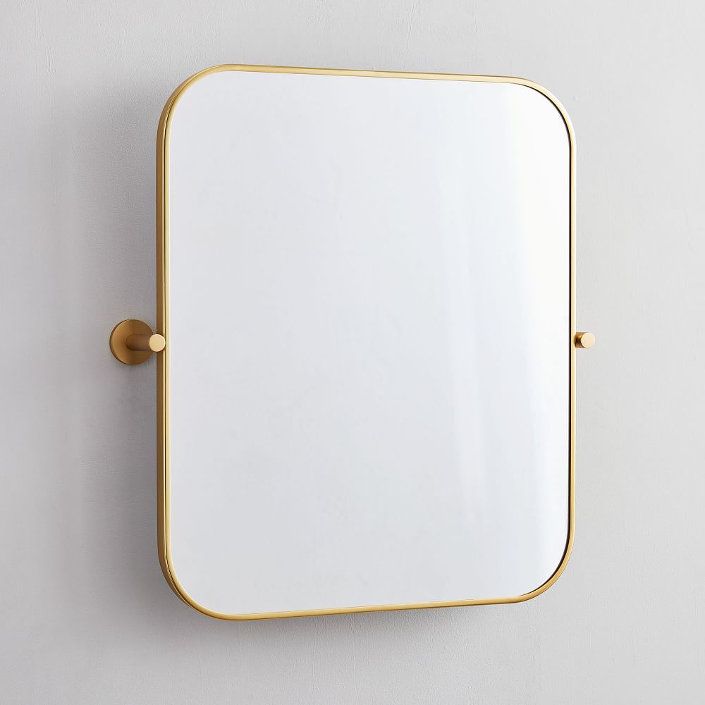 Metal Frame Pivot Wall Mirror Rectangle West Elm
