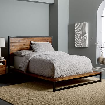 Logan Industrial Platform Bed Logan Industrial Platform Bed, Platform Bed Bedding