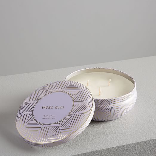 Metal Deco Candles with Lids