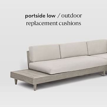 Portside Low Outdoor Replacement Cushions, Outdoor Couch Cushions