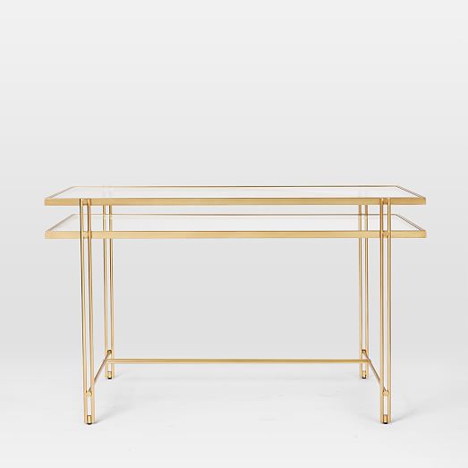 west elm gold desk