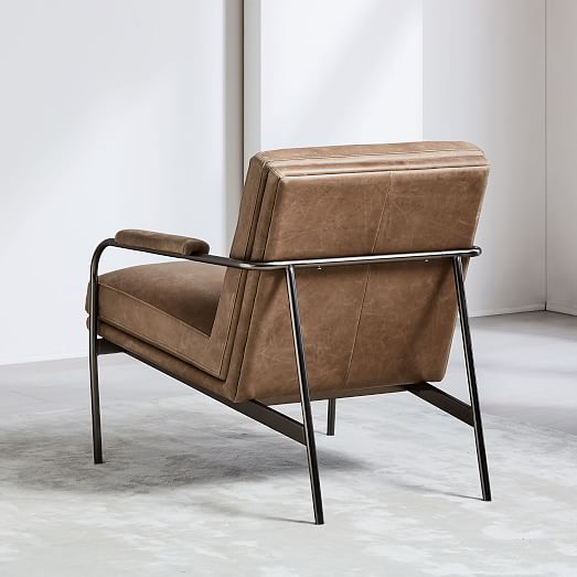 west elm leather chair
