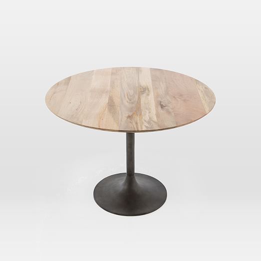 Tulip Pedestal Dining Table Raw Mango