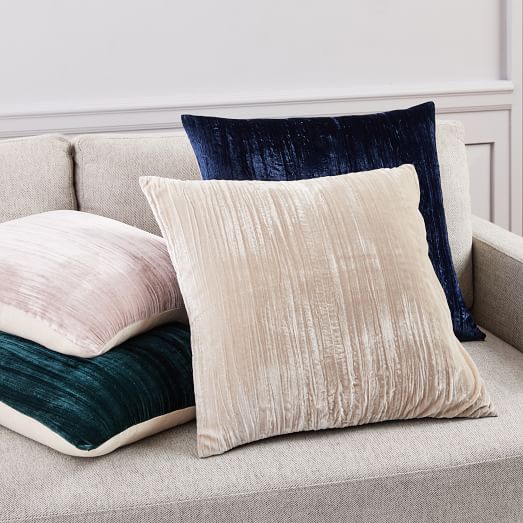 west elm velvet pillows