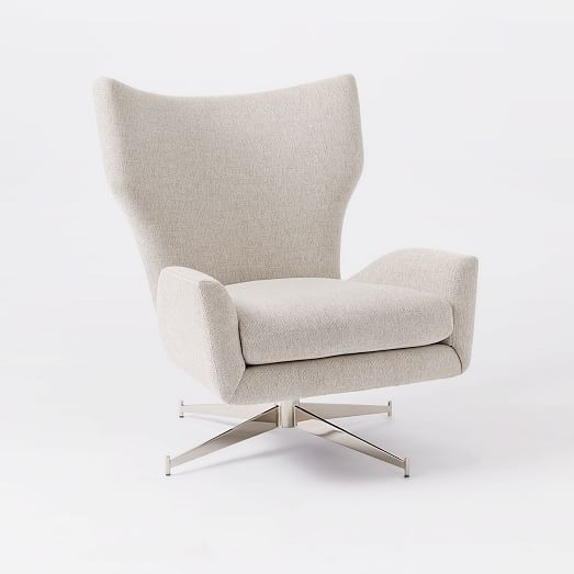 Hemming Swivel Armchair, Swivel Accent Chair With Arms