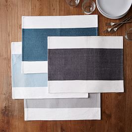 Woven Brights Raffia Placemats Set Of 2