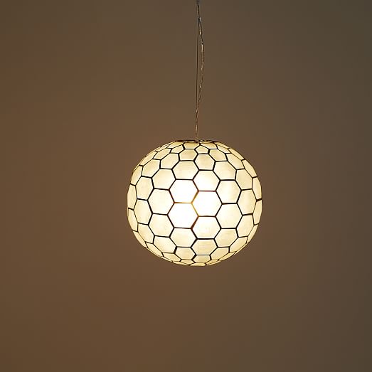 Capiz Orb Pendant Lights