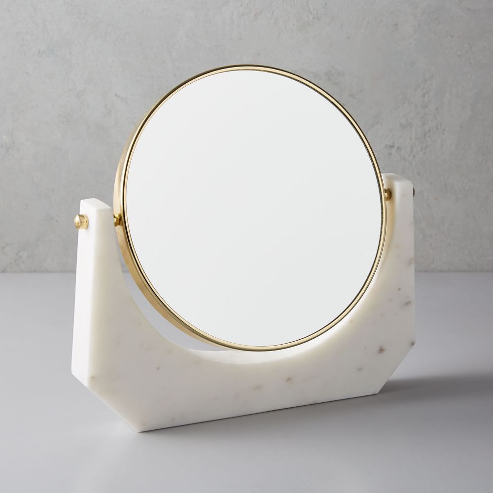 Marble Vanity Mirror, Jewelry Organization West Elm