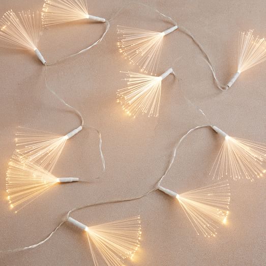 Light Up Garland Fiberoptic Burst