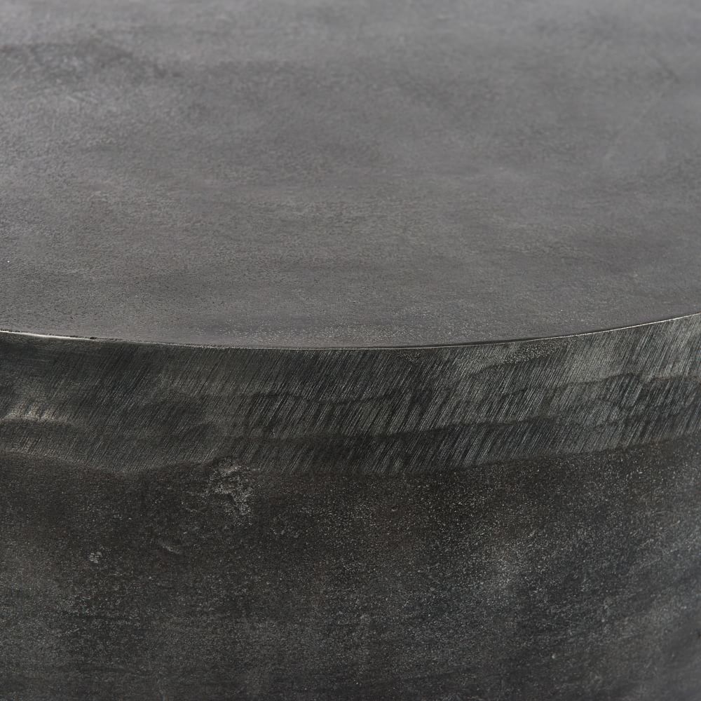 Aluminum Drum Indoor/Outdoor Side Table West Elm