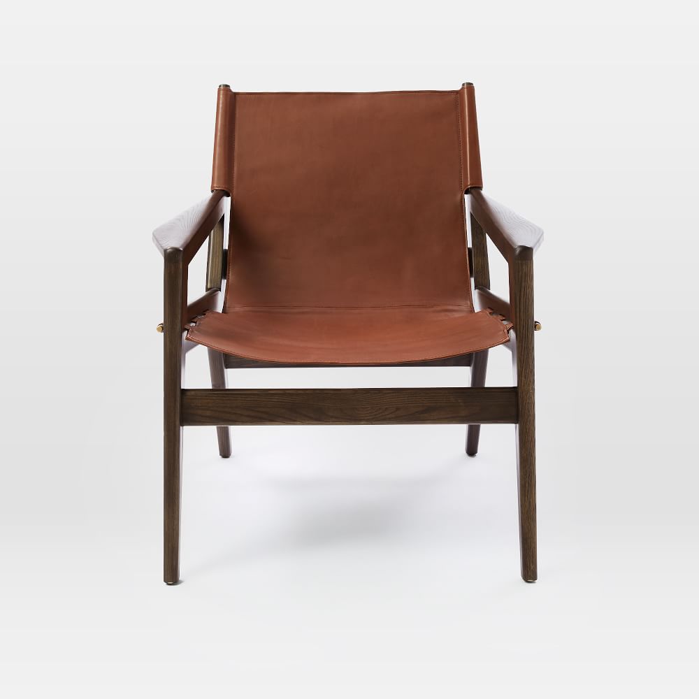 Felipe Leather Sling Chair West Elm