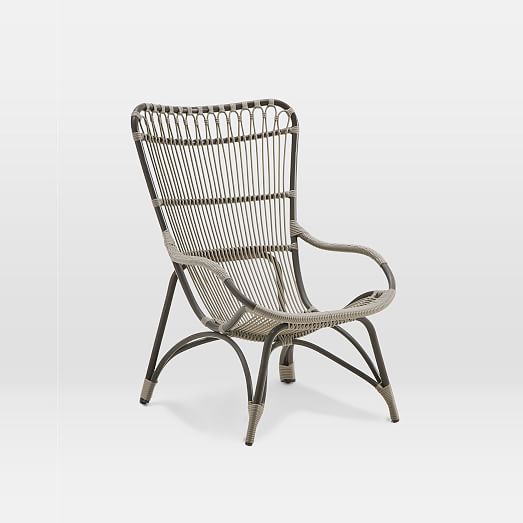 Outdoor Aluminum Highback Chair - High Back Wicker Outdoor Furniture Outdoor Aluminum Highback Chair - High Back Wicker Outdoor Furniture