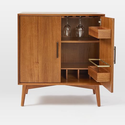 Mid Century Bar Cabinet Small