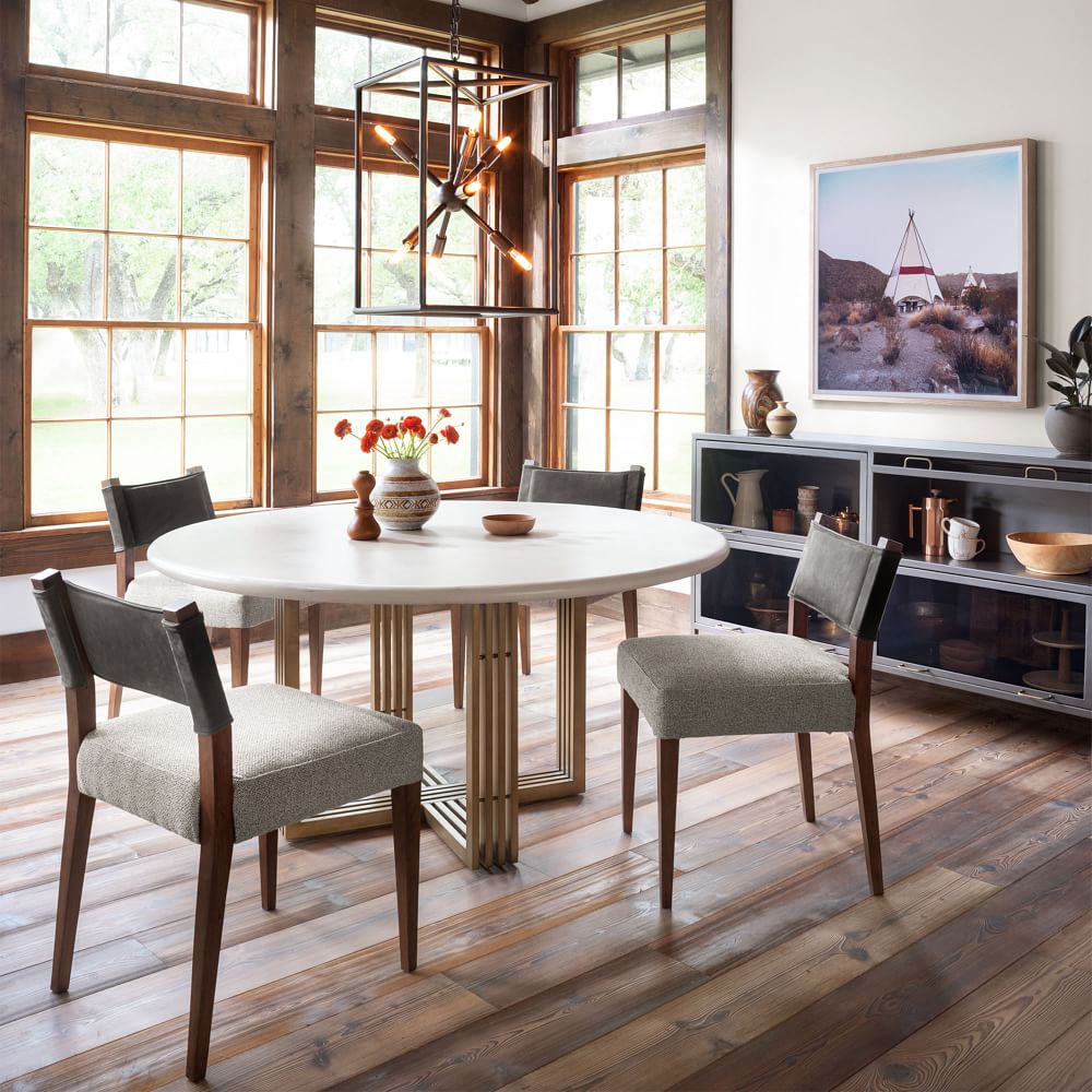 Leather-Backed Dining Chair | West Elm