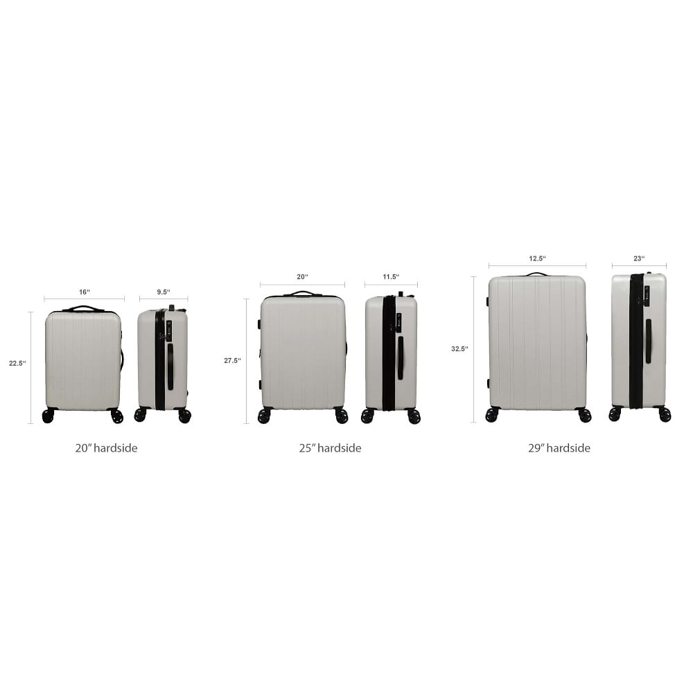 west elm Hardside Spinner Luggage Pale Pink West Elm