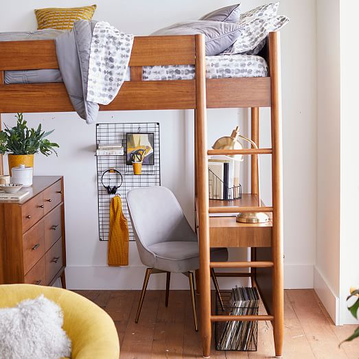 Mid Century Loft Bed Acorn