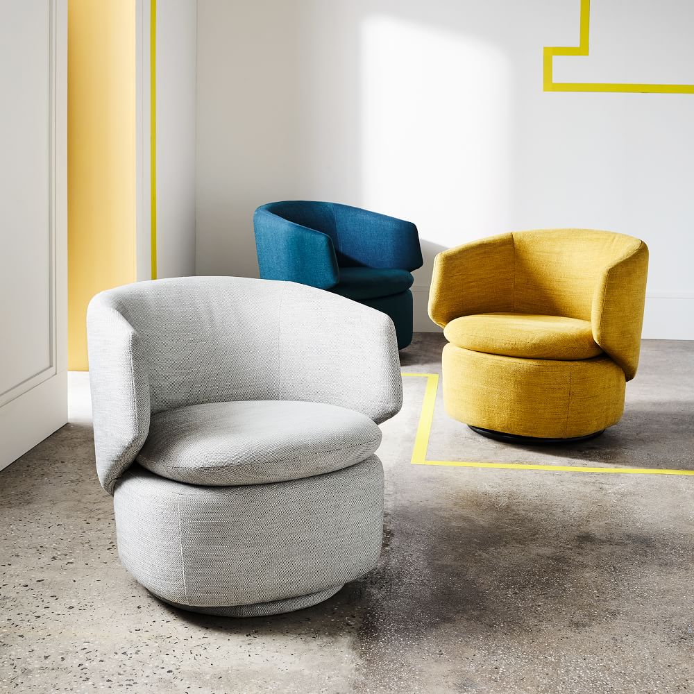 Crescent Swivel Chair | West Elm