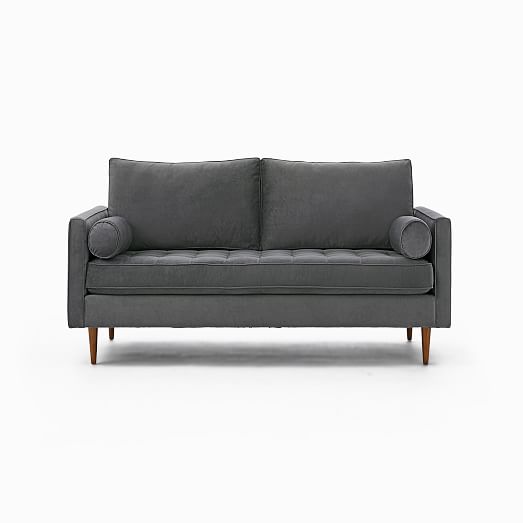 Monroe Mid Century Tufted Seat Sofa - West Elm Monroe Mid Century Chaise Lounger Monroe Mid Century Tufted Seat Sofa - West Elm Monroe Mid Century Chaise Lounger