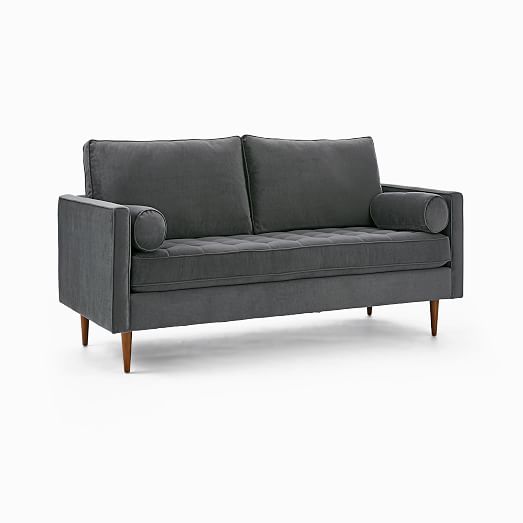 Monroe Mid Century Tufted Seat Sofa - West Elm Monroe Mid Century Chaise Lounger Monroe Mid Century Tufted Seat Sofa - West Elm Monroe Mid Century Chaise Lounger