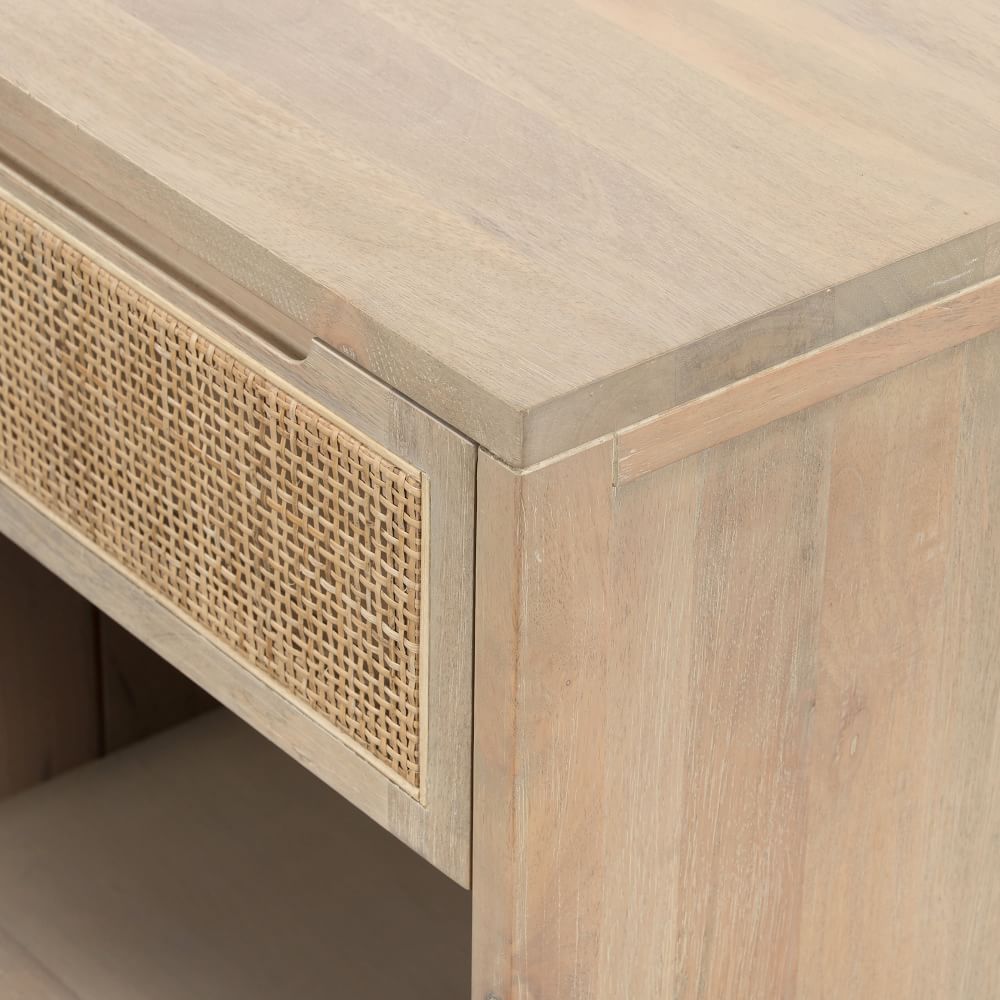 Modern Rattan Nightstand West Elm