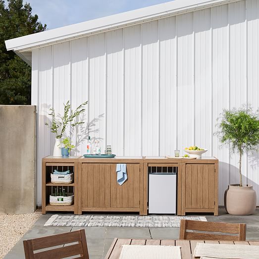 Portside Outdoor Full Kitchen Set, Outdoor Kitchen Furniture