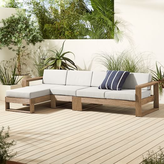 Portside 3 Piece Chaise Sectional, West Elm Outdoor Furniture