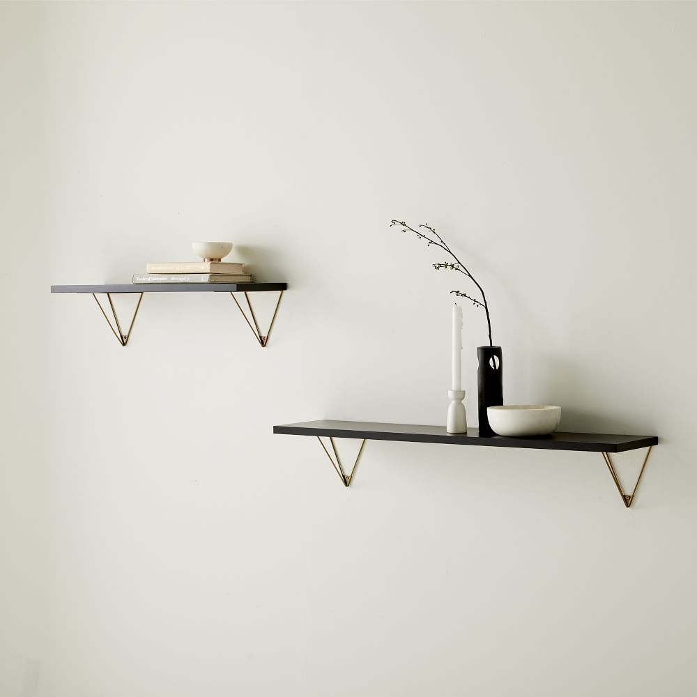 Prism Shelf Brackets (Set of 2) West Elm