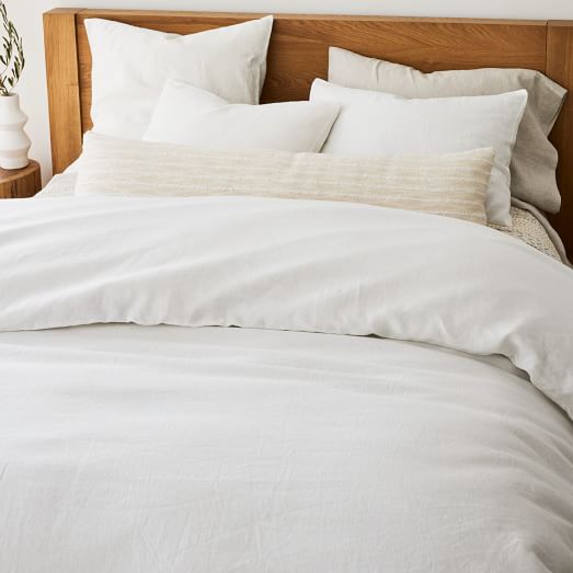 Linen Duvet Cover Shams, What Size Duvet Do You Need For A Queen Bed